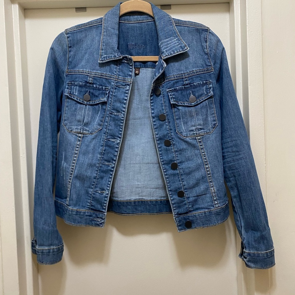 Kut from the Kloth blue denim jacket